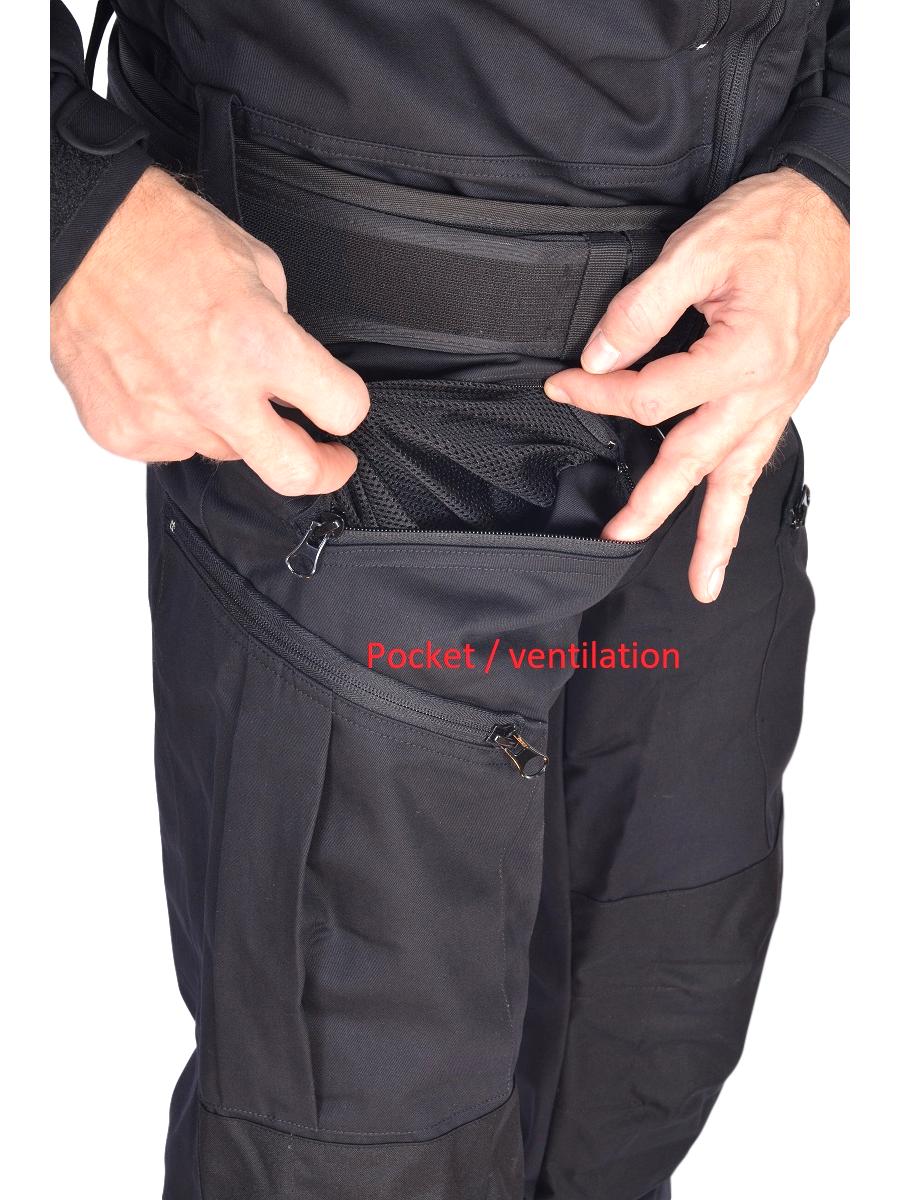 112 police overall jumpsuit pocket ventilation