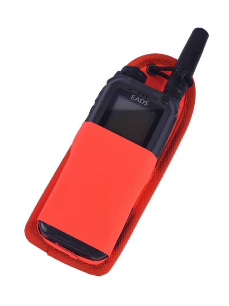 Pouch for Airbus THR9i handheld TETRA radio red 2