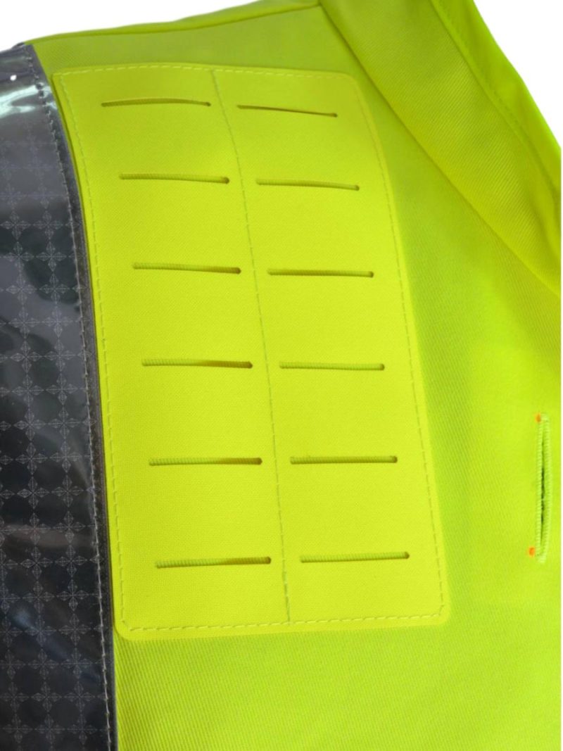 equipment vest EN 20471 yellow molle panel