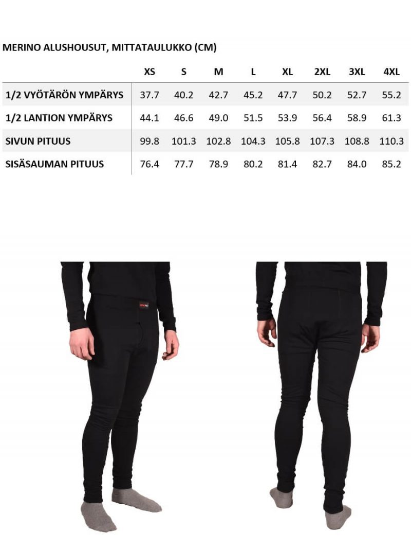 Merino thermal underwear - Long Johns - ORIGOPRO Merino Thermal ...