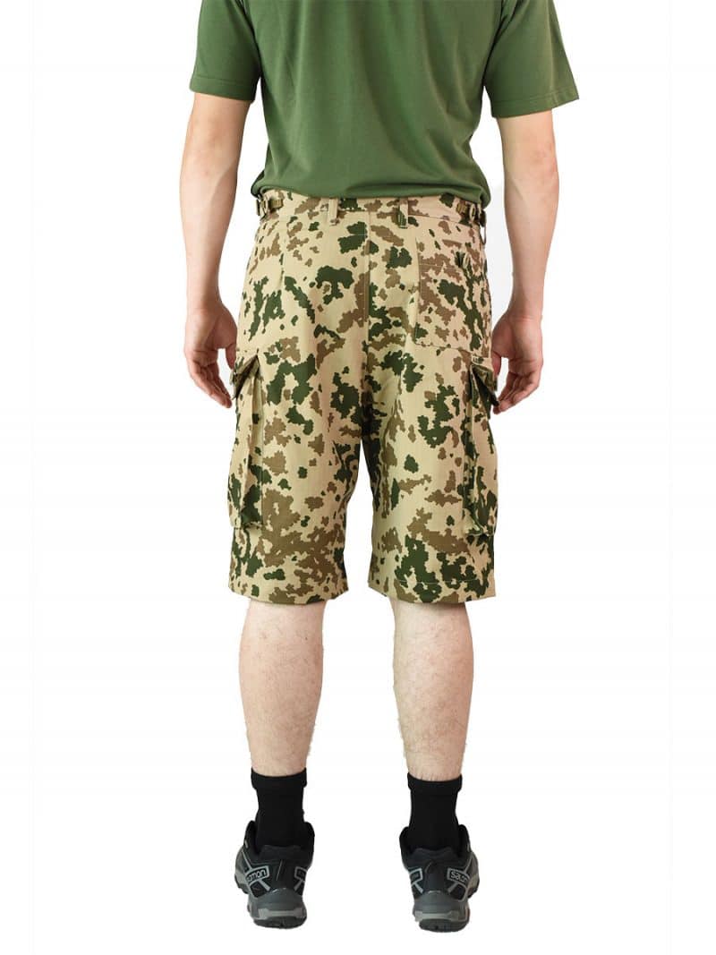 army cargo shorts aavikkokuvio taka