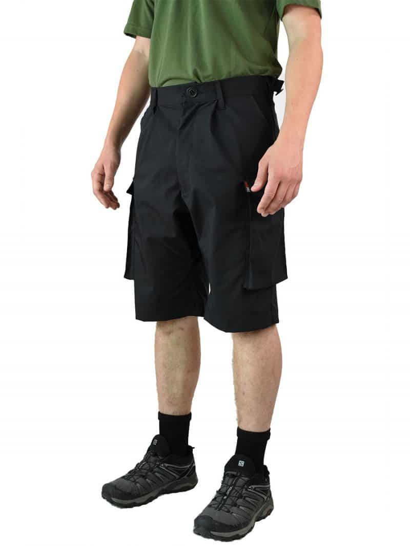 Army-cargo-shorts, black