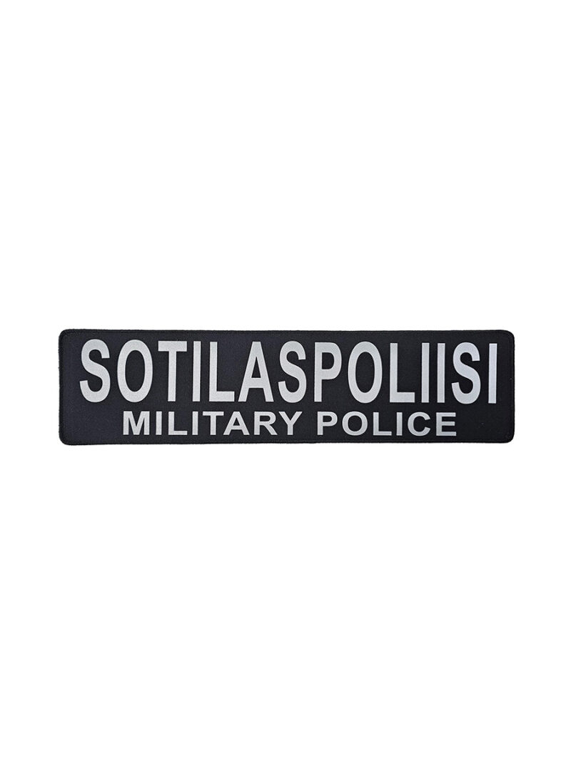 sotilaspoliisi military police selkamerkki