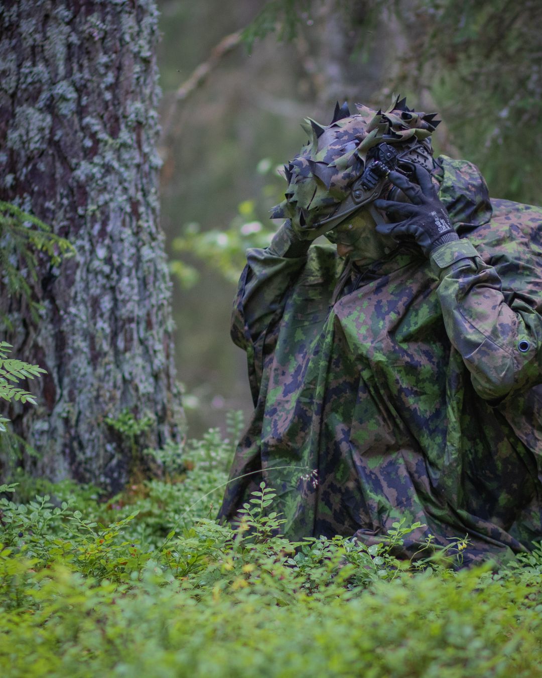 Rain poncho, M05 summer woodland